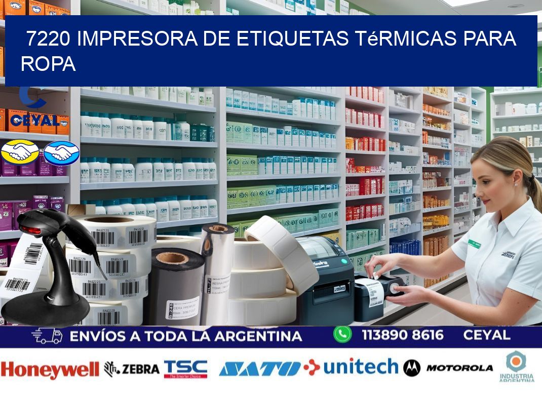 7220 impresora de etiquetas térmicas para ropa
