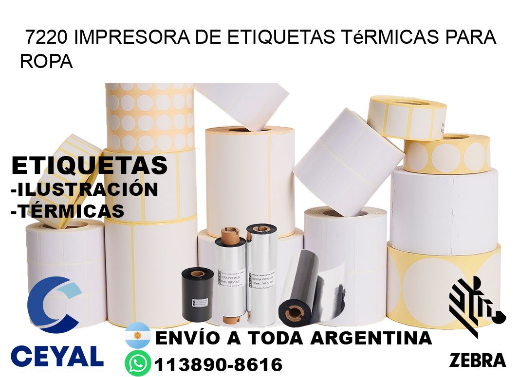 7220 impresora de etiquetas térmicas para ropa