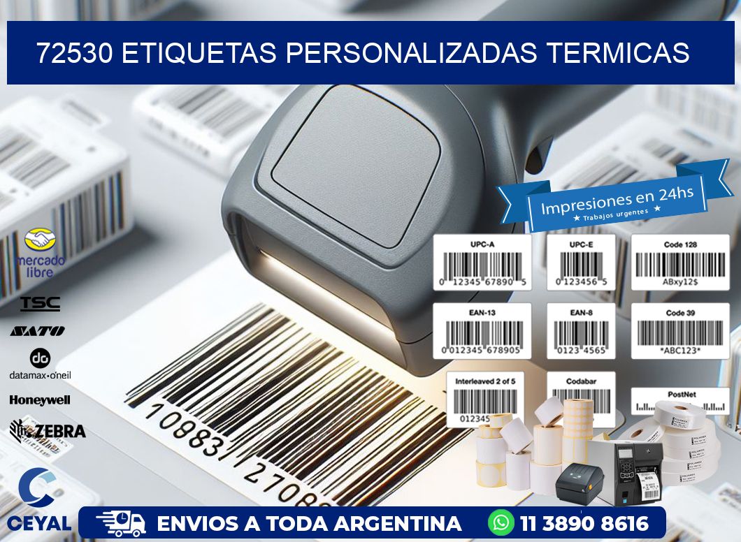 72530 Etiquetas personalizadas termicas