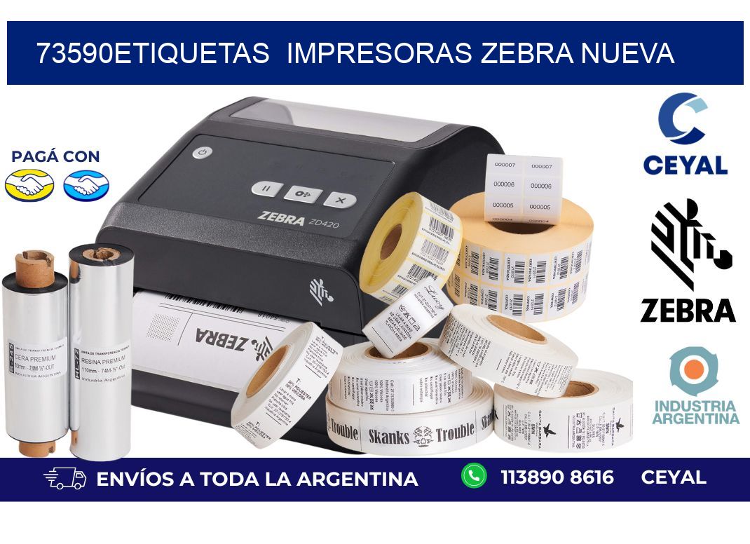 73590etiquetas  impresoras zebra nueva
