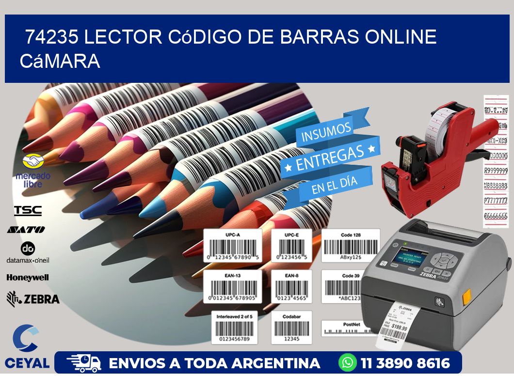 74235 Lector código de barras online cámara