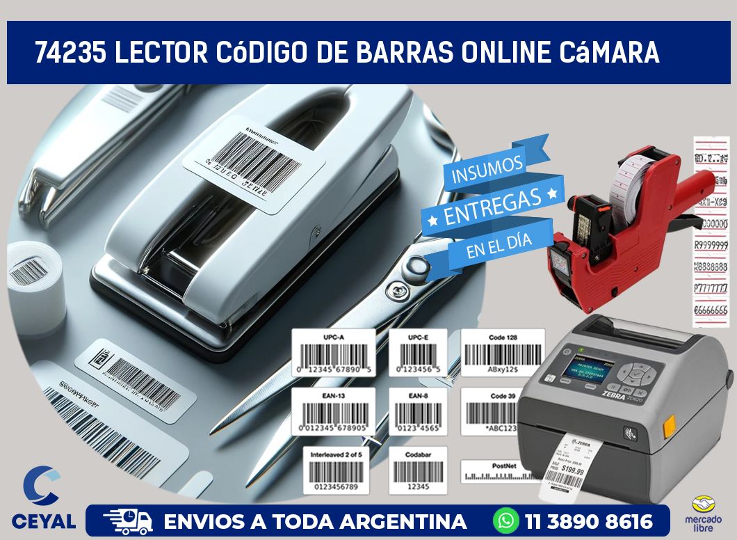 74235 Lector código de barras online cámara