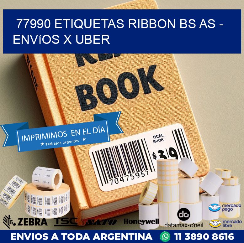 77990 etiquetas ribbon bs as - envíos x uber