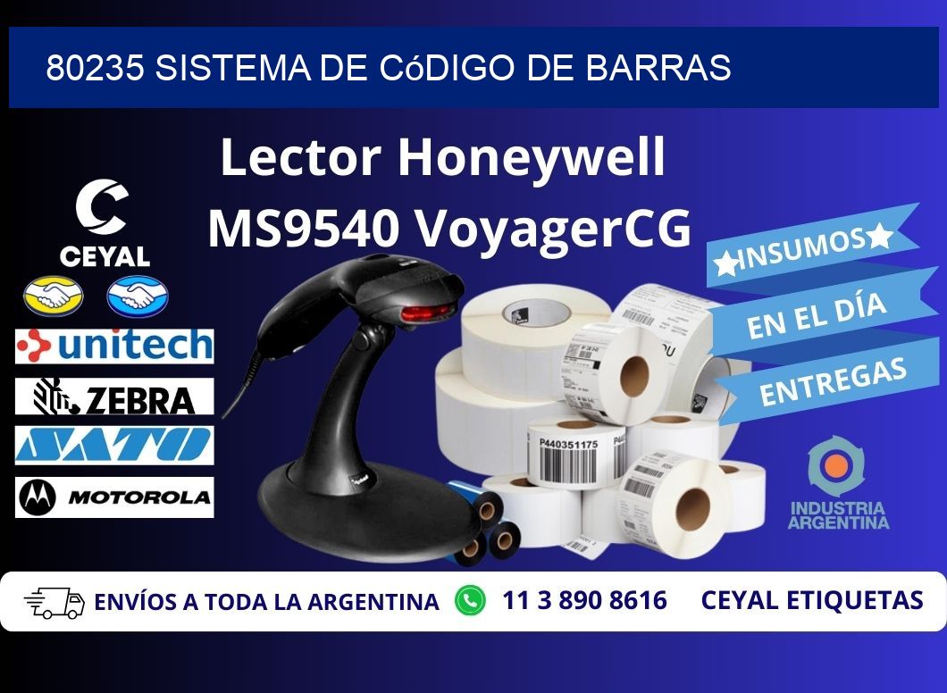 80235 Sistema de código de barras