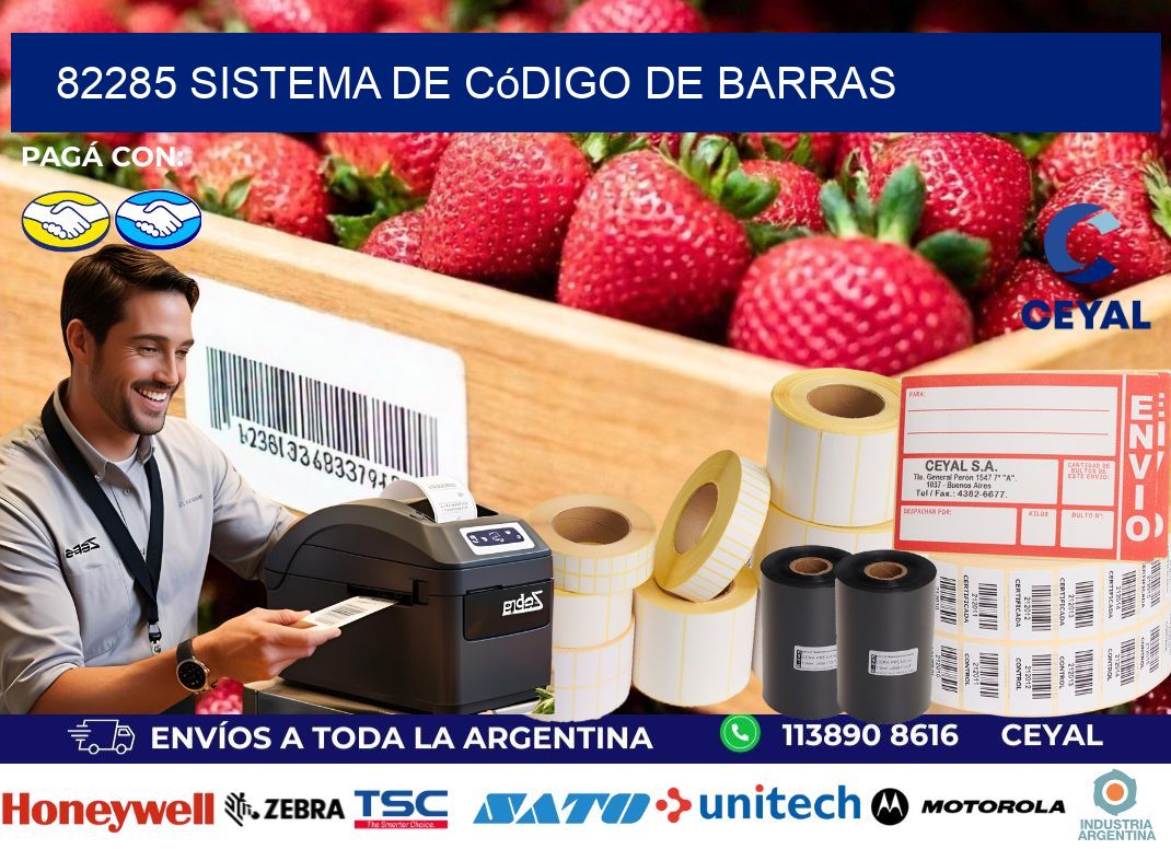 82285 Sistema de código de barras