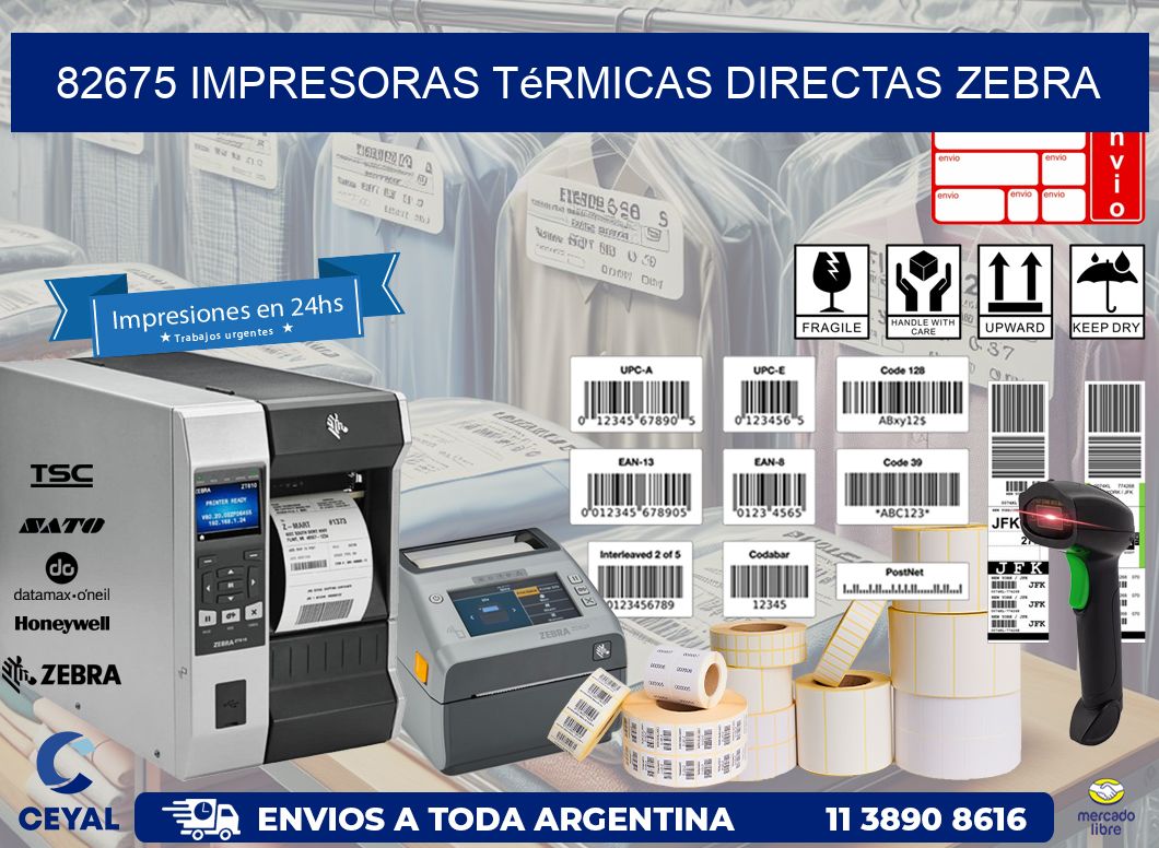 82675 impresoras térmicas directas zebra