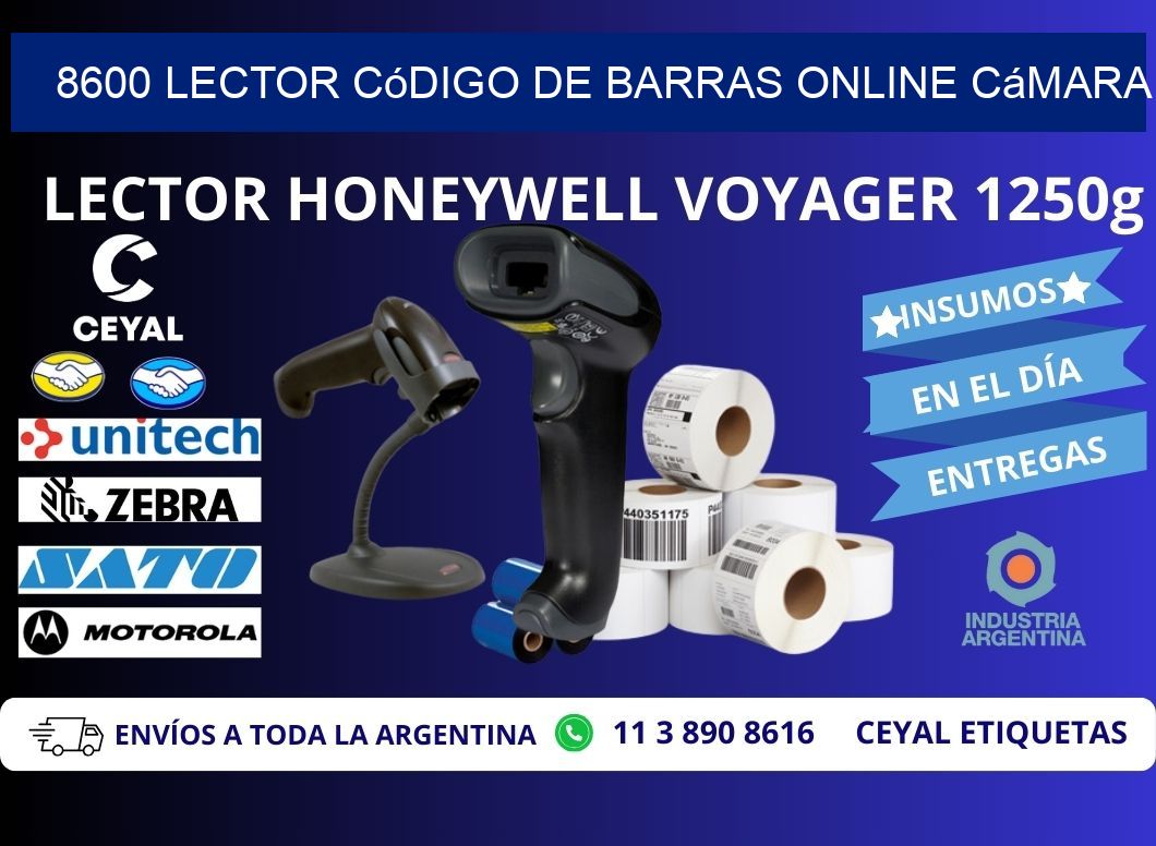 8600 Lector código de barras online cámara