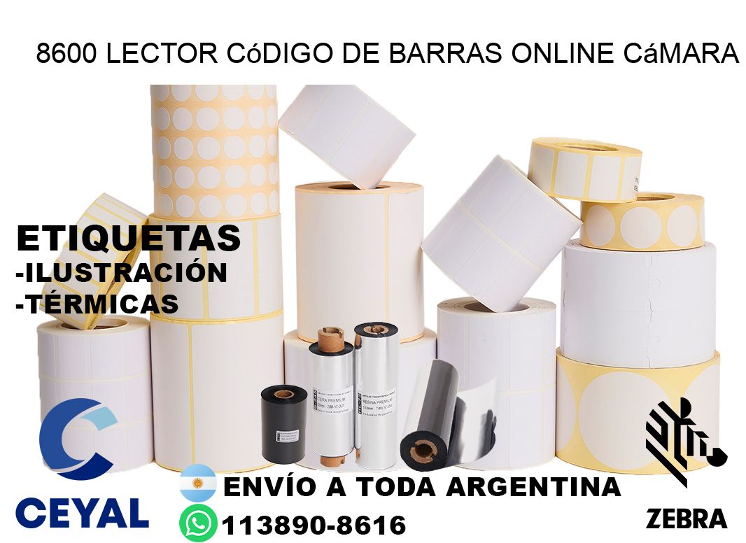 8600 Lector código de barras online cámara