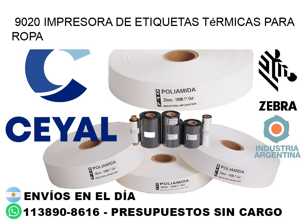 9020 impresora de etiquetas térmicas para ropa