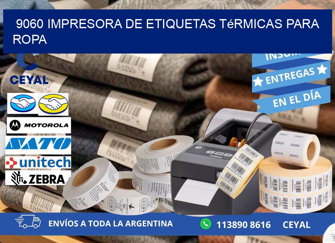 9060 impresora de etiquetas térmicas para ropa