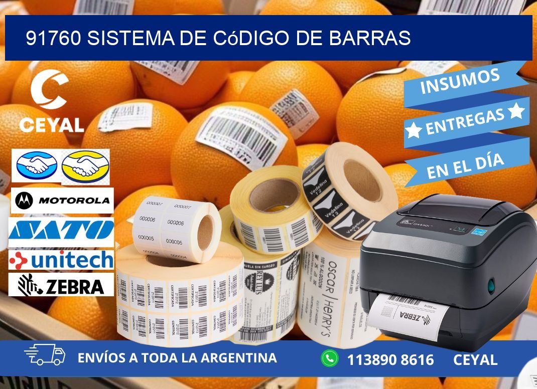 91760 Sistema de código de barras