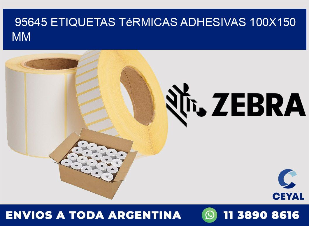 95645 etiquetas térmicas adhesivas 100x150 mm