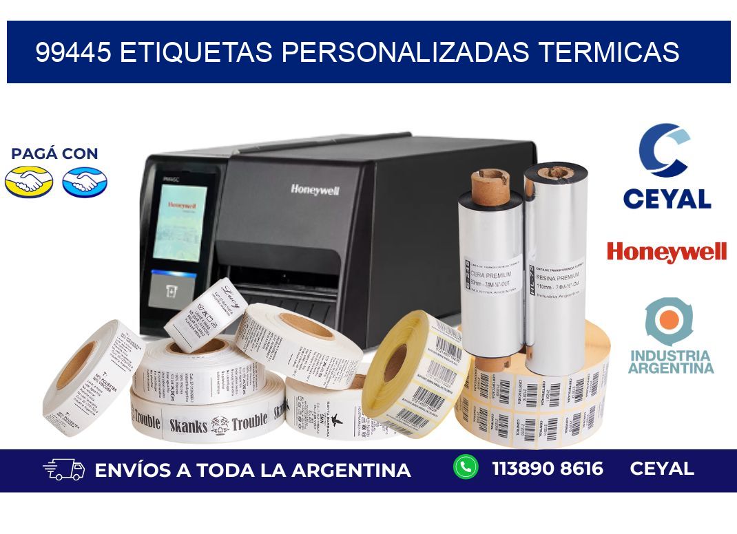 99445 Etiquetas personalizadas termicas