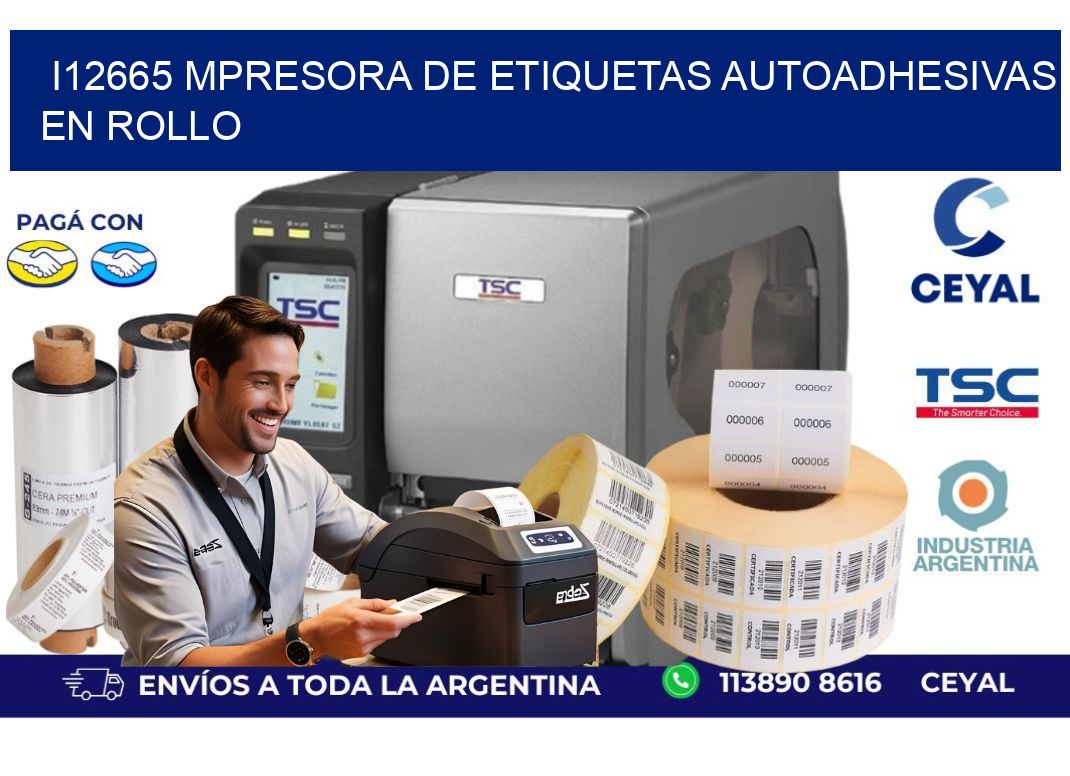 I12665 mpresora de etiquetas autoadhesivas en rollo