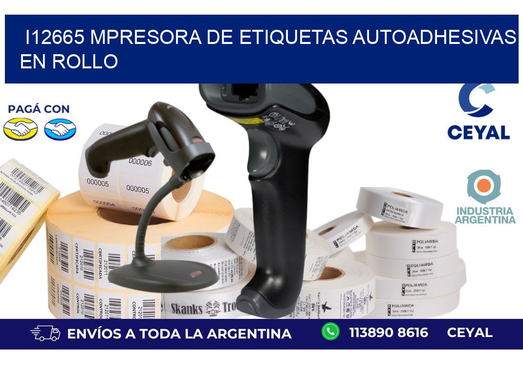 I12665 mpresora de etiquetas autoadhesivas en rollo