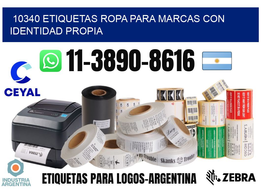 10340 Etiquetas ropa para marcas con identidad propia
