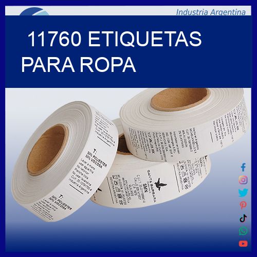 11760 etiquetas para ropa