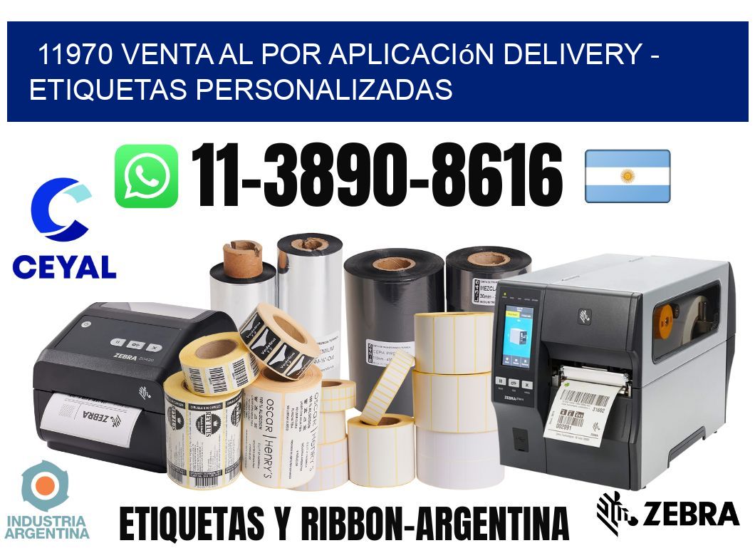 11970 Venta al Por Aplicación delivery - Etiquetas Personalizadas
