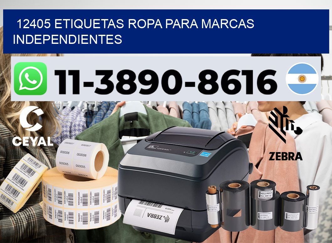 12405 Etiquetas ropa para marcas independientes