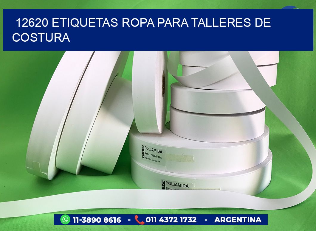 12620 Etiquetas ropa para talleres de costura