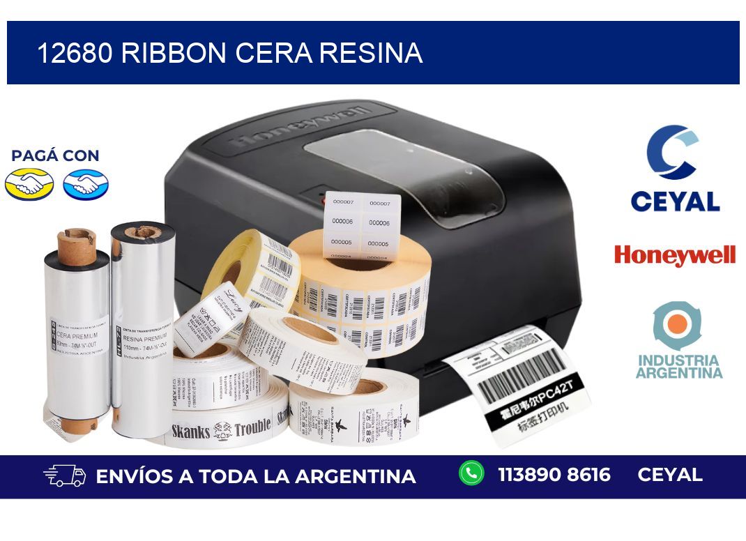 12680 ribbon cera resina