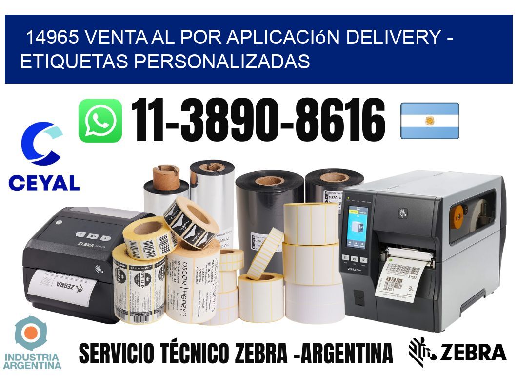 14965 Venta al Por Aplicación delivery - Etiquetas Personalizadas
