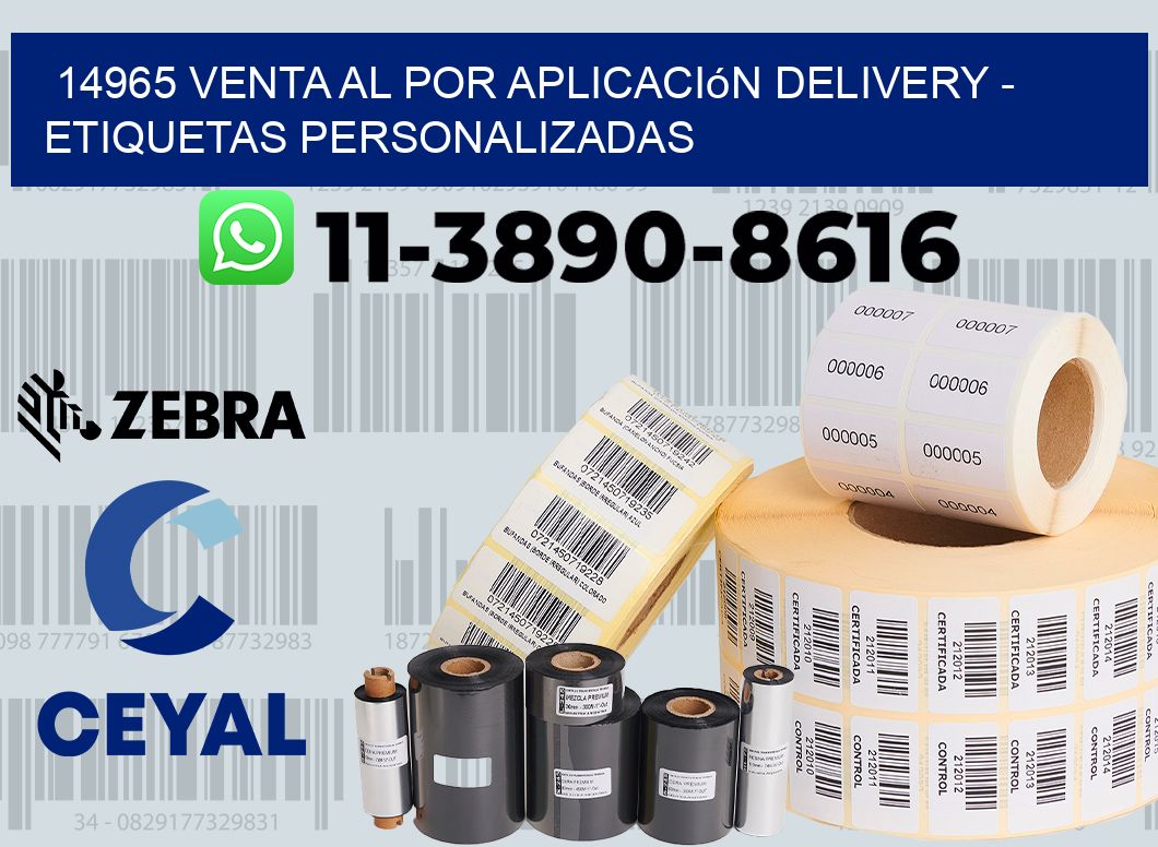 14965 Venta al Por Aplicación delivery - Etiquetas Personalizadas