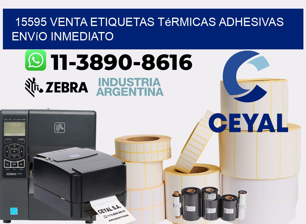 15595 venta etiquetas térmicas adhesivas envío inmediato