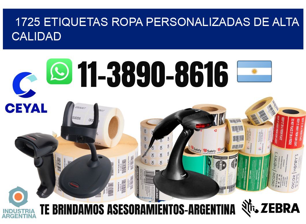 1725 Etiquetas ropa personalizadas de alta calidad