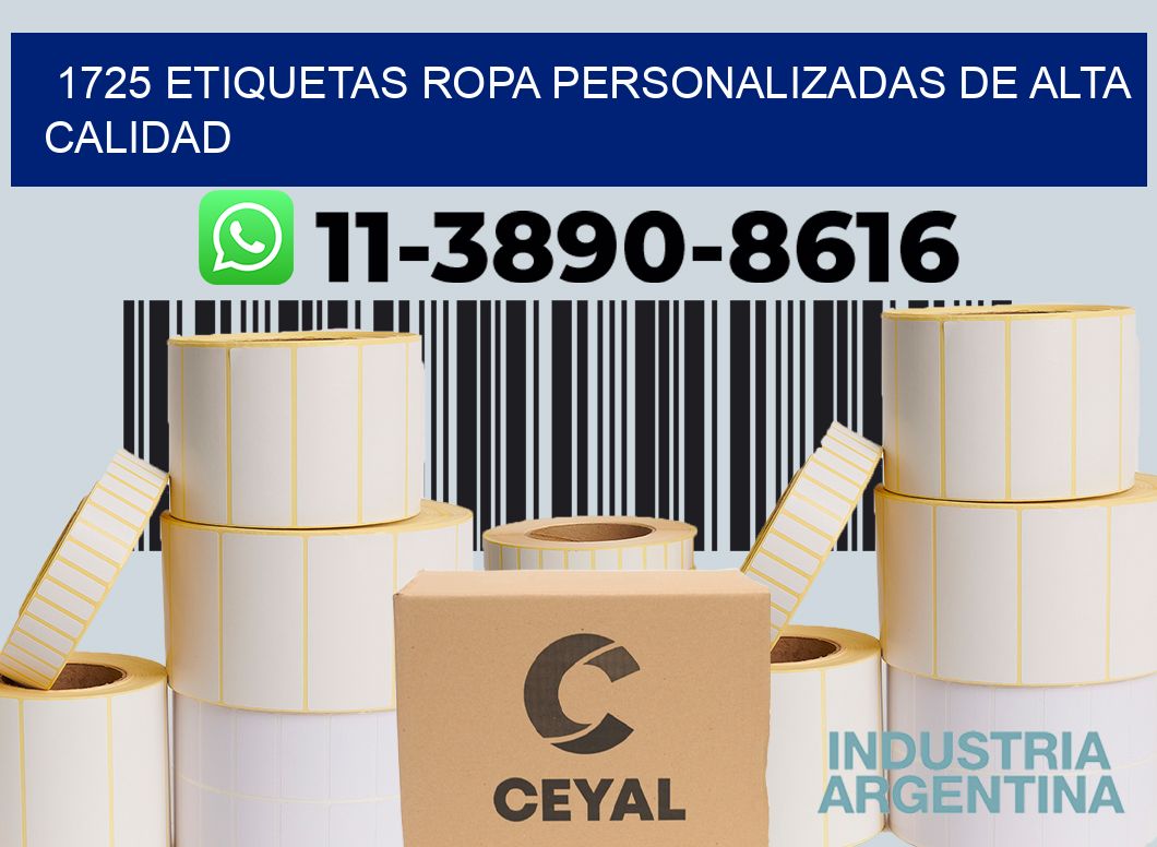 1725 Etiquetas ropa personalizadas de alta calidad