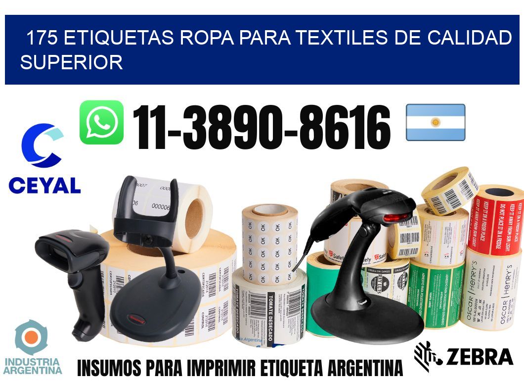 175 Etiquetas ropa para textiles de calidad superior