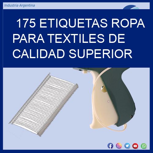 175 Etiquetas ropa para textiles de calidad superior
