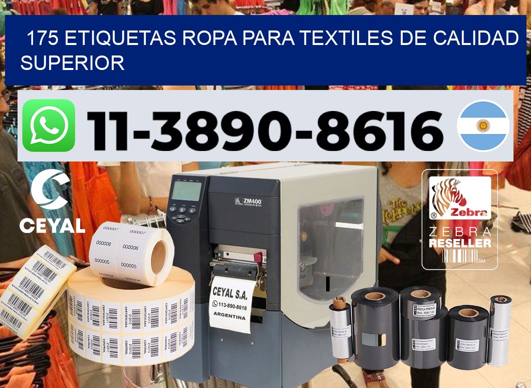 175 Etiquetas ropa para textiles de calidad superior