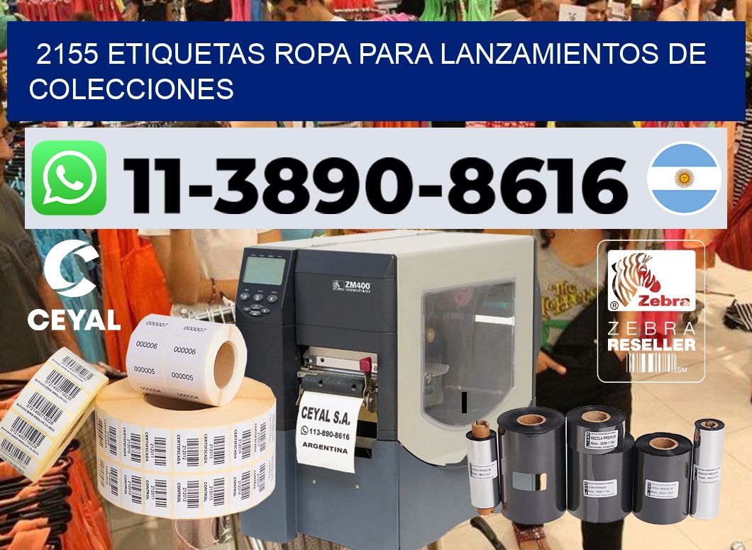 2155 Etiquetas ropa para lanzamientos de colecciones