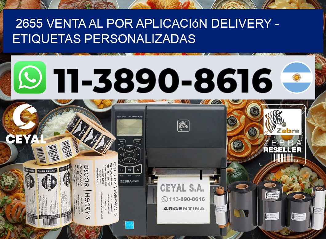 2655 Venta al Por Aplicación delivery – Etiquetas Personalizadas