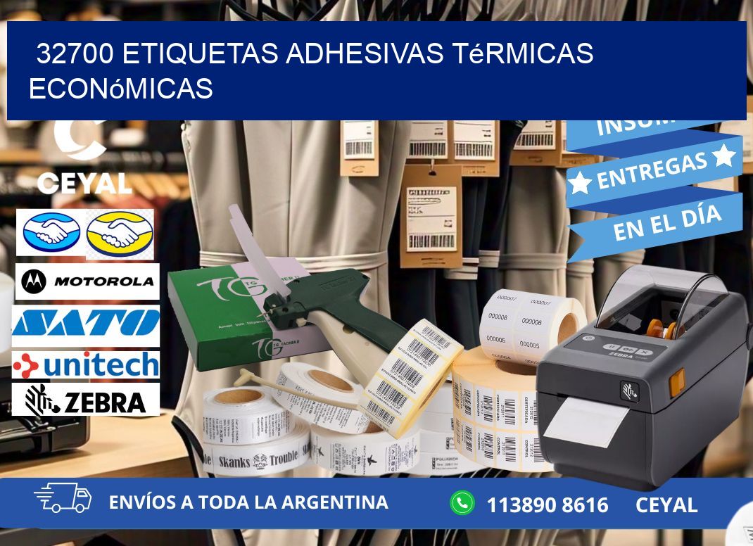 32700 etiquetas adhesivas térmicas económicas