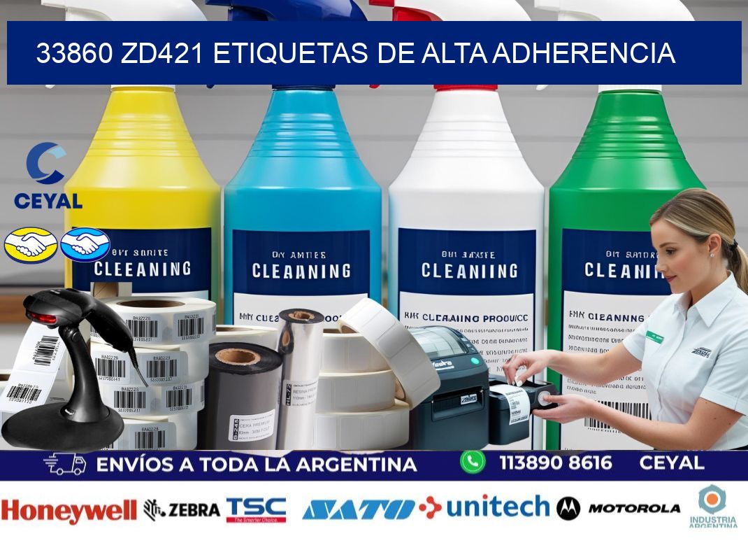 33860 zd421 etiquetas de alta adherencia