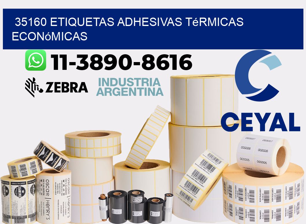 35160 etiquetas adhesivas térmicas económicas