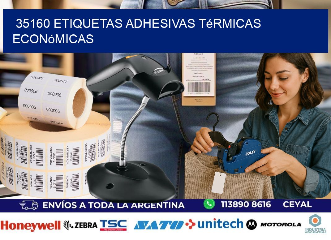 35160 etiquetas adhesivas térmicas económicas