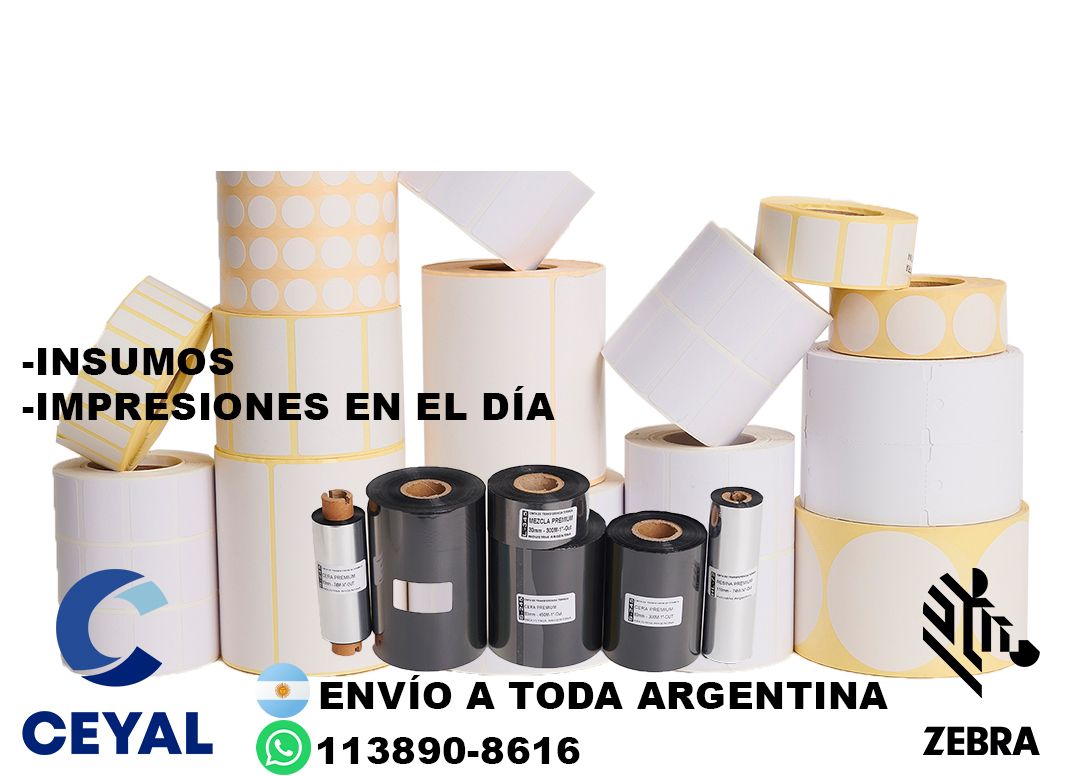 36920 ribbon profesional para zebra zd500 etiquetas