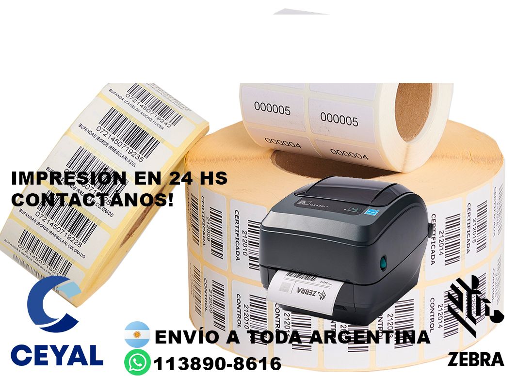 36920 ribbon profesional para zebra zd500 etiquetas