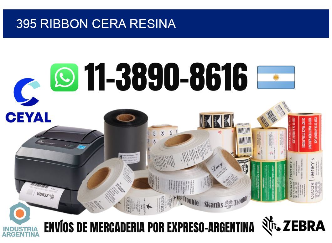 395 ribbon cera resina