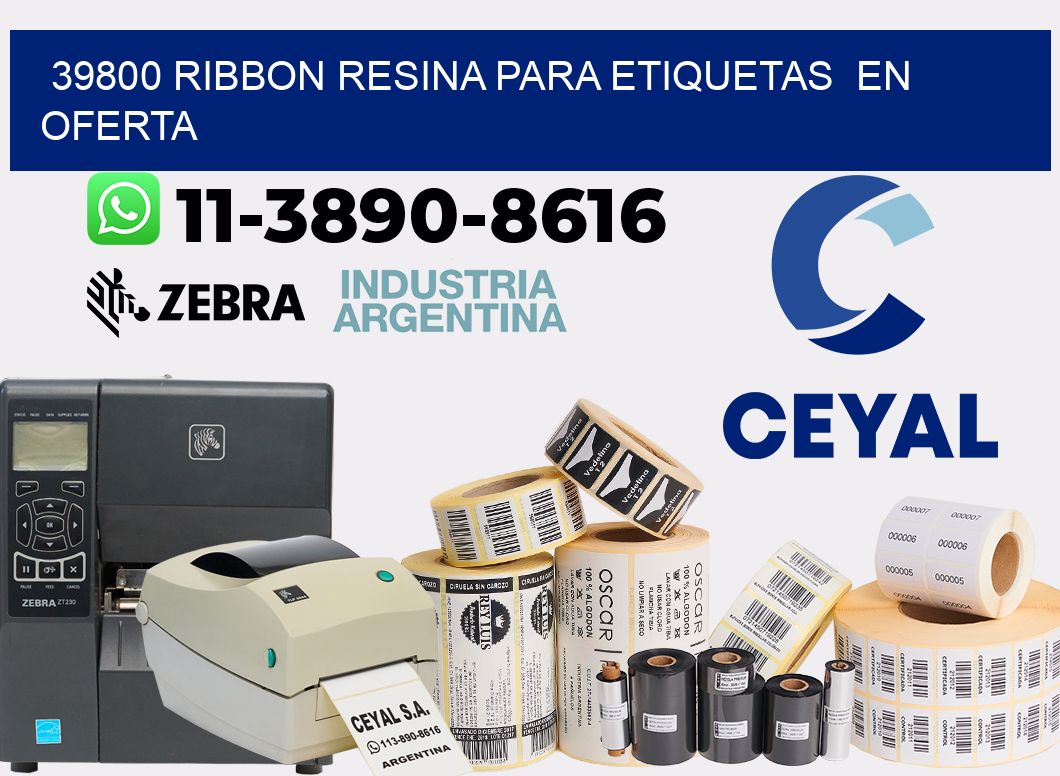 39800 ribbon resina para etiquetas  en oferta