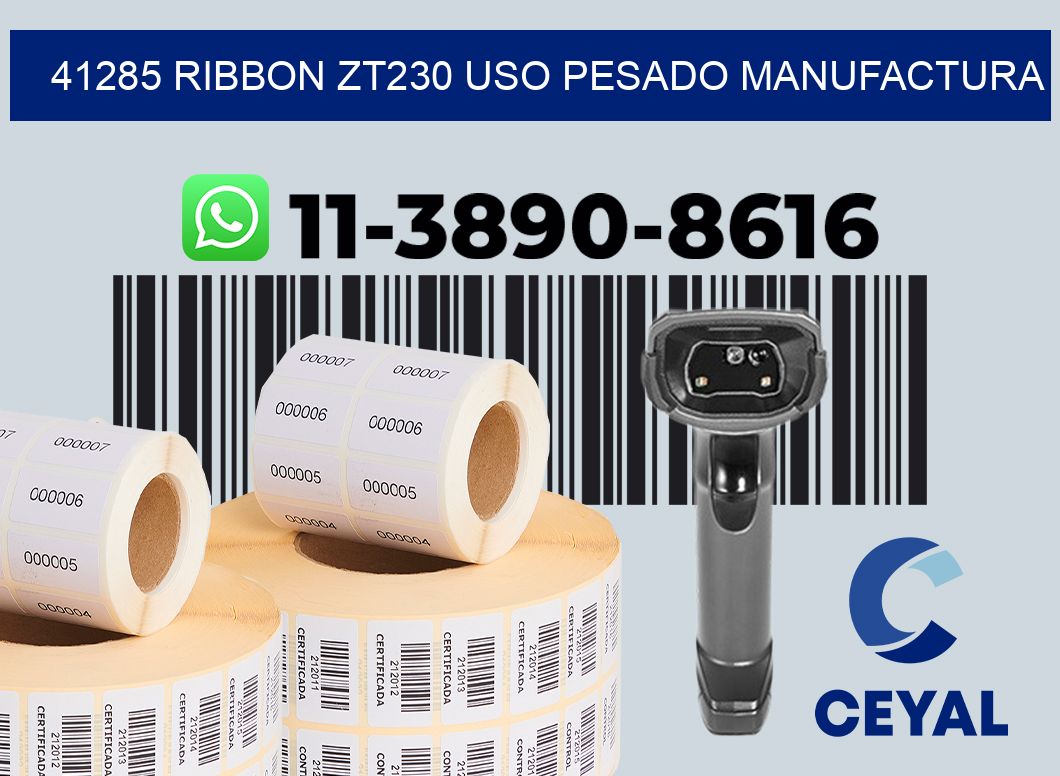 41285 ribbon zt230 uso pesado manufactura