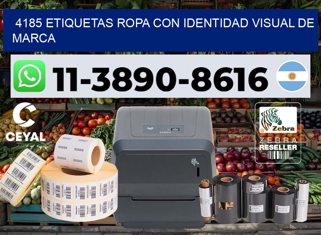 4185 Etiquetas ropa con identidad visual de marca