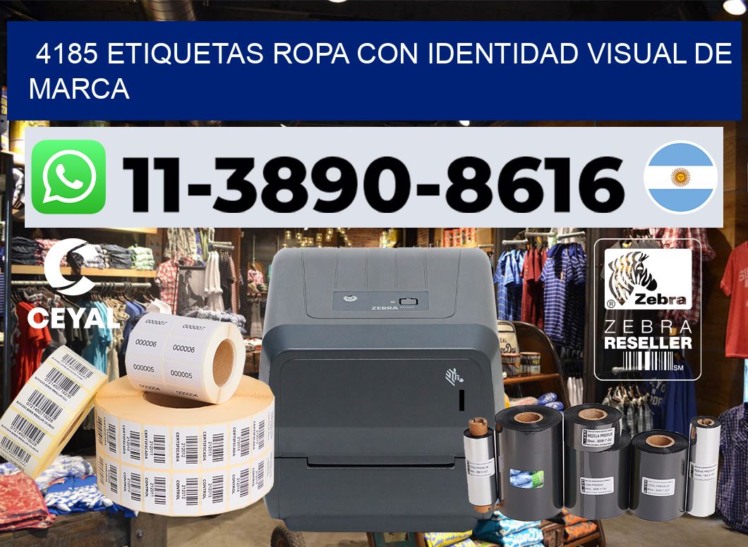 4185 Etiquetas ropa con identidad visual de marca