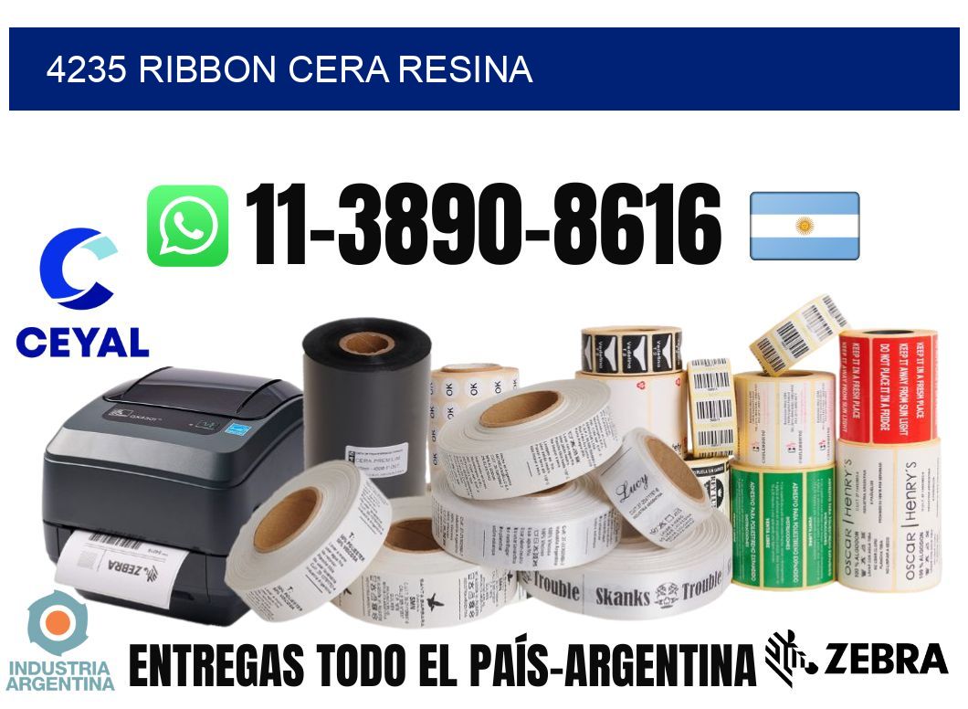 4235 ribbon cera resina