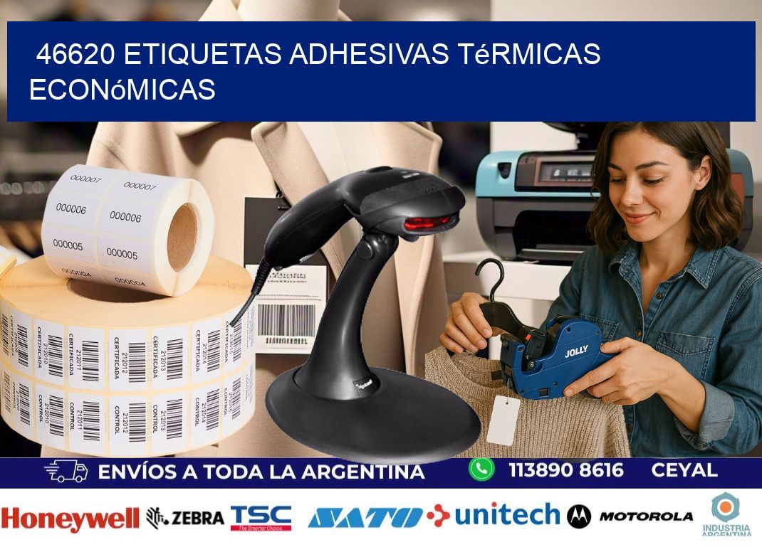 46620 etiquetas adhesivas térmicas económicas