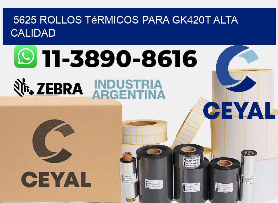 5625 rollos térmicos para gk420t alta calidad