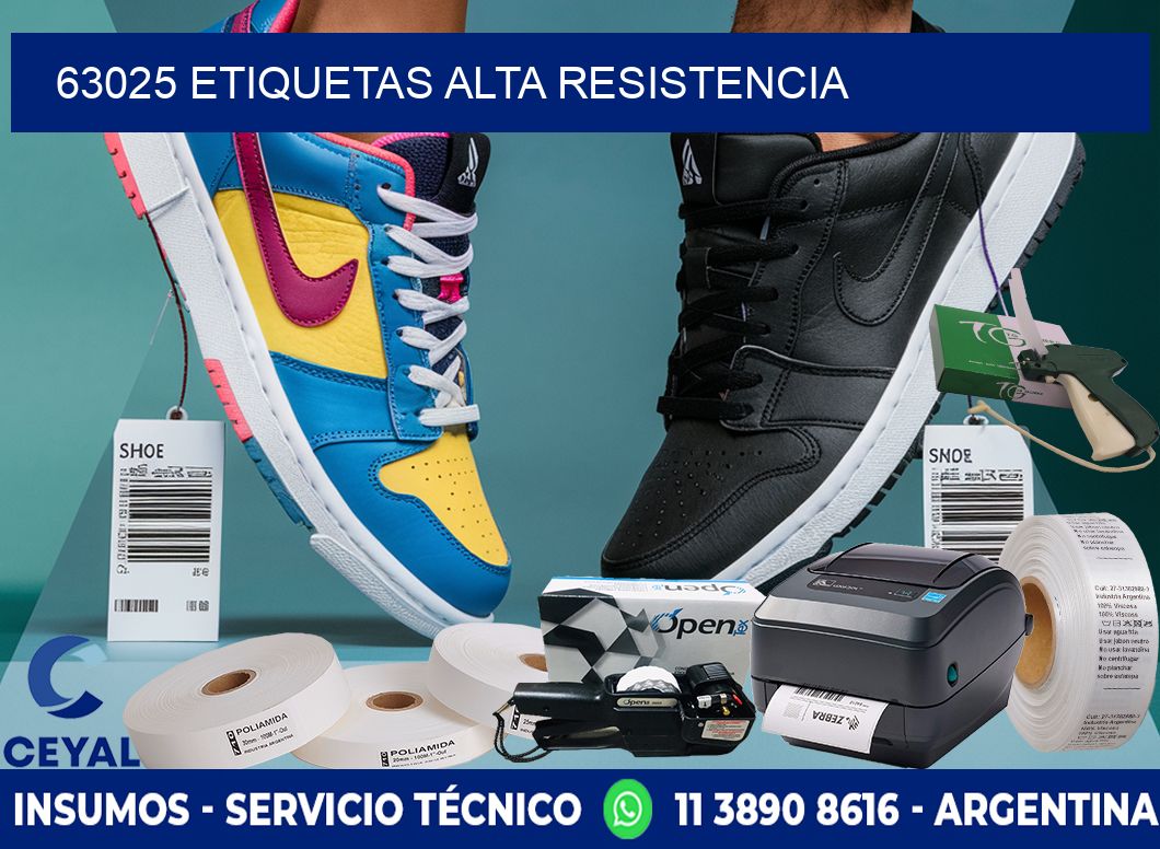 63025 etiquetas alta resistencia